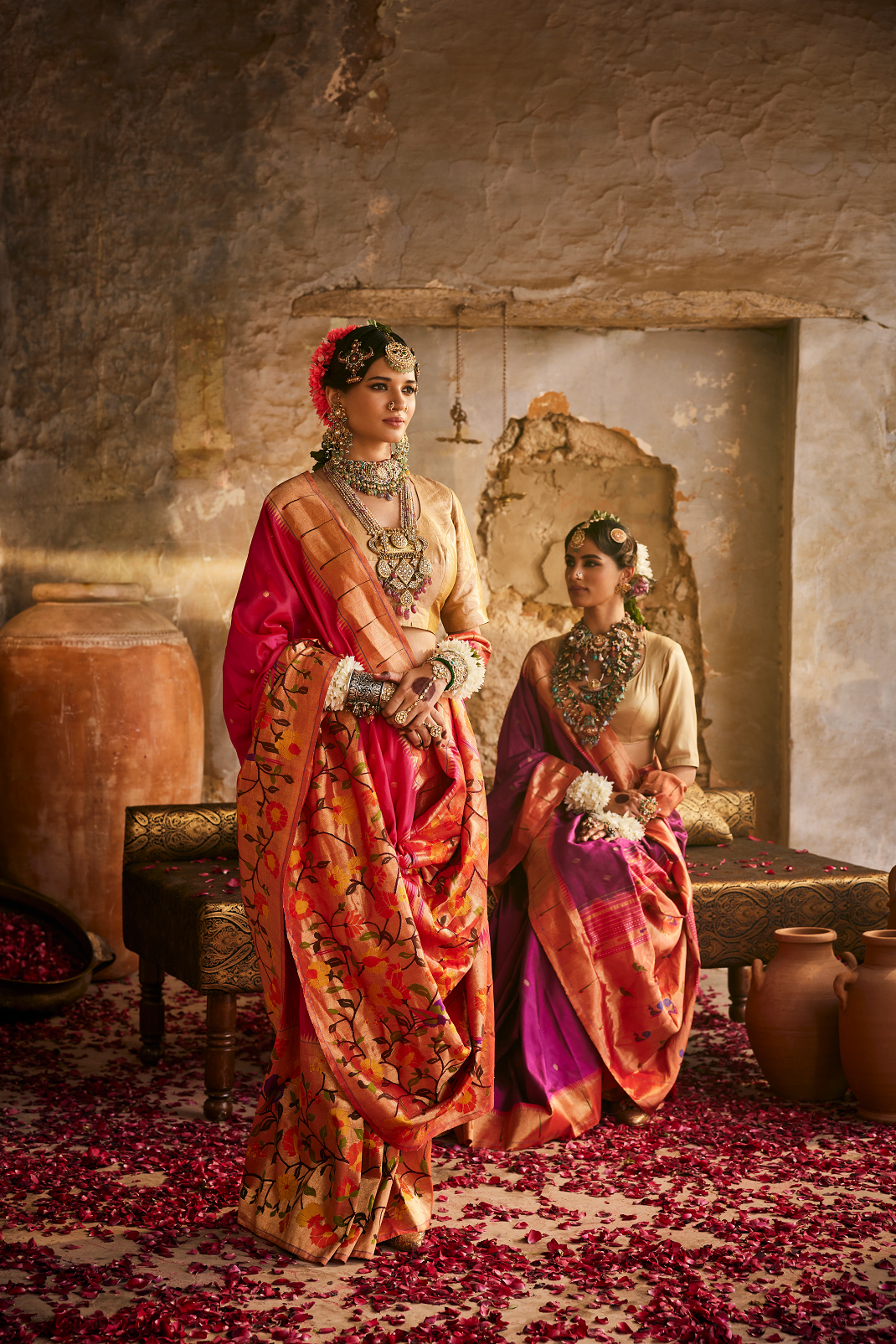 Pink Kanjeevaram Saree
